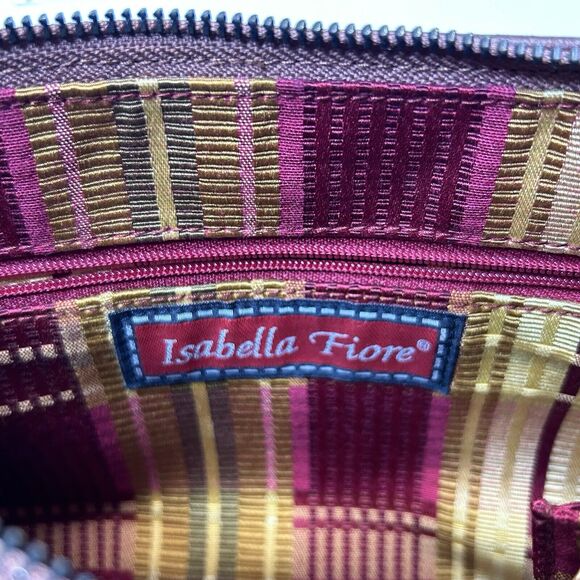 Isabella Fiore Floral Tapestry Glass Bead Embellished Leather Shoulder Bag - Picture 14 of 16